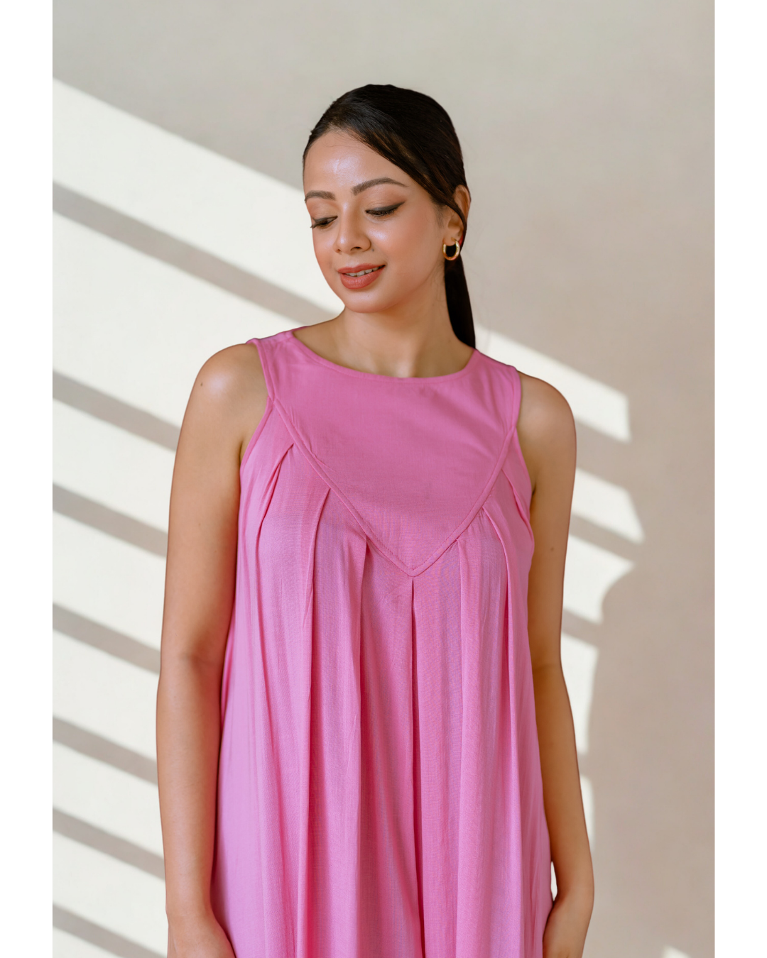 Pink Flowy Maxi Dress AVANTA Pink Flowy Maxi Dress AVANTA
