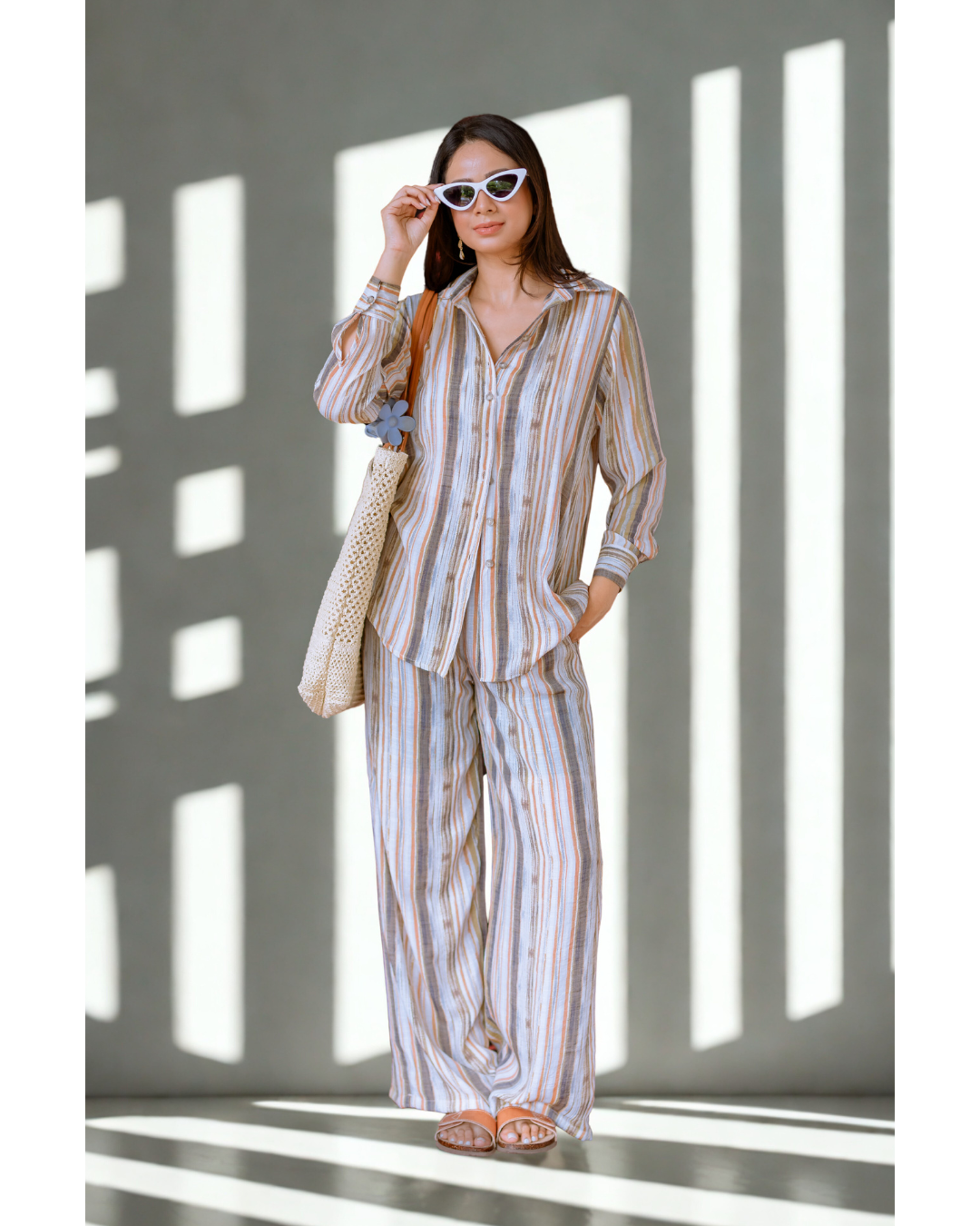 Striped Two-Piece Set