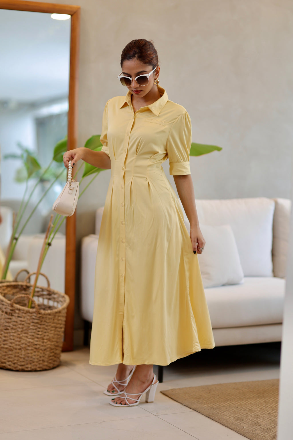 The Sunshine Cotton Shirt Dress