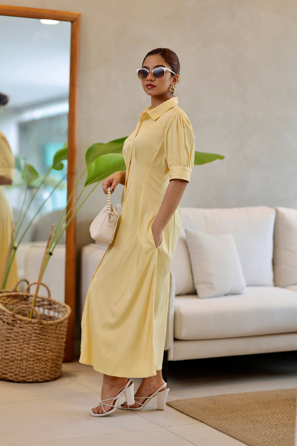 The Sunshine Cotton Shirt Dress