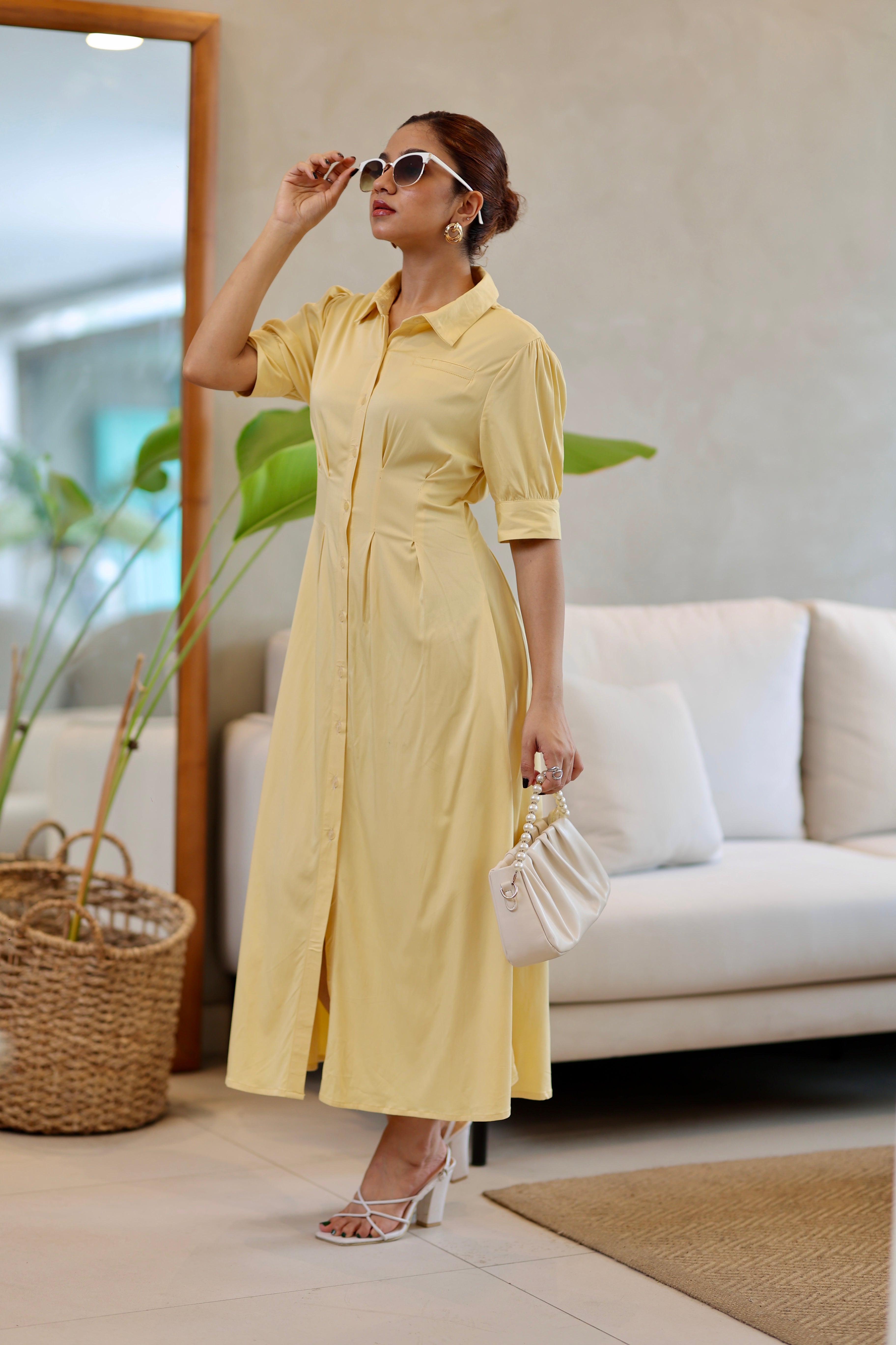 The Sunshine Cotton Shirt Dress