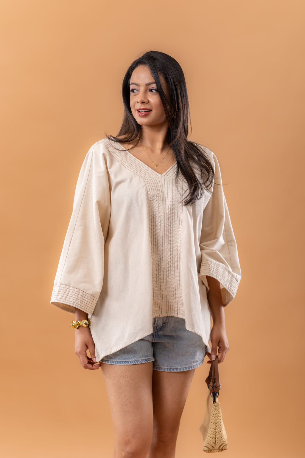 Sand Breeze Linen Top
