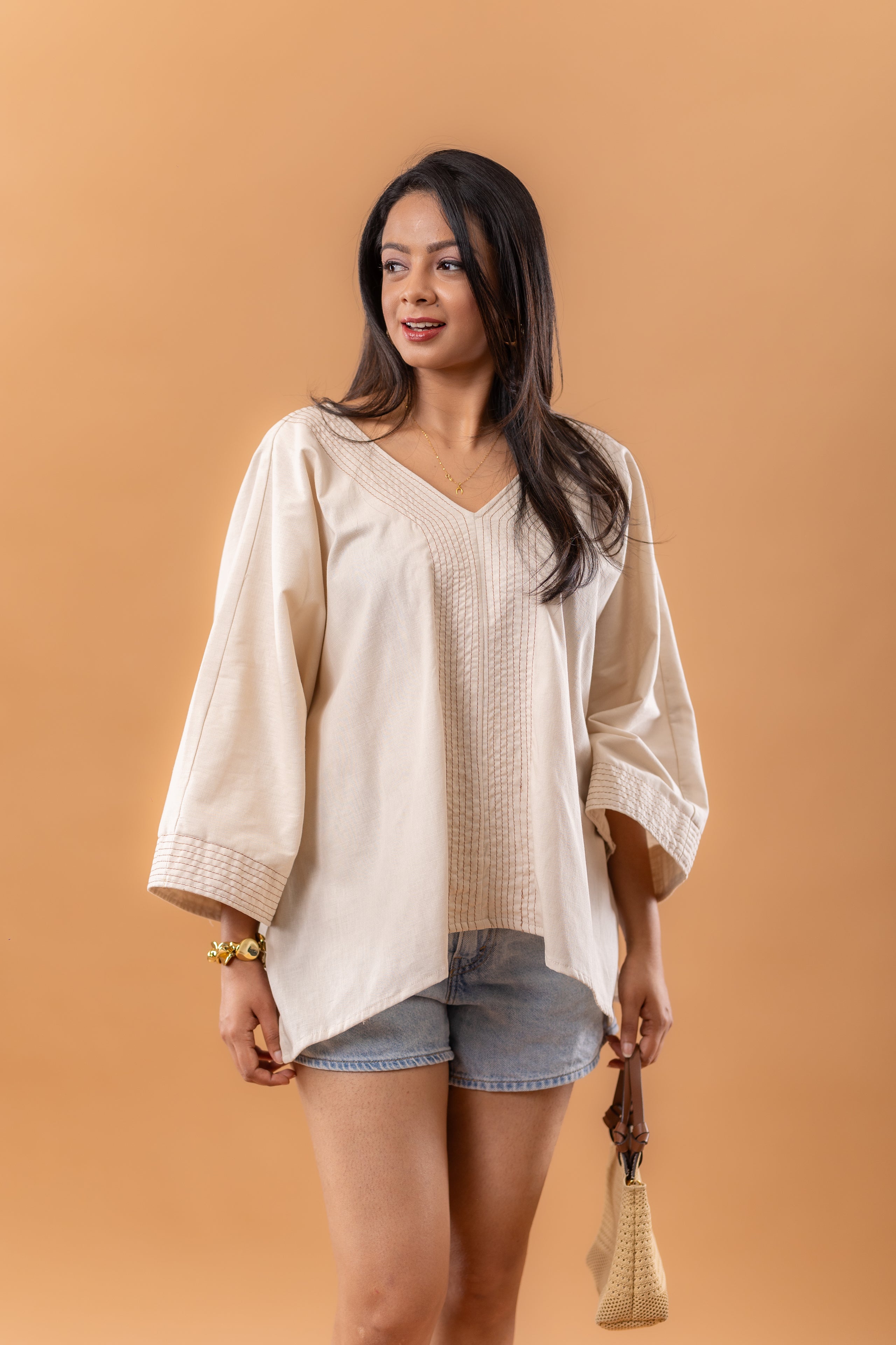 Sand Breeze Linen Top