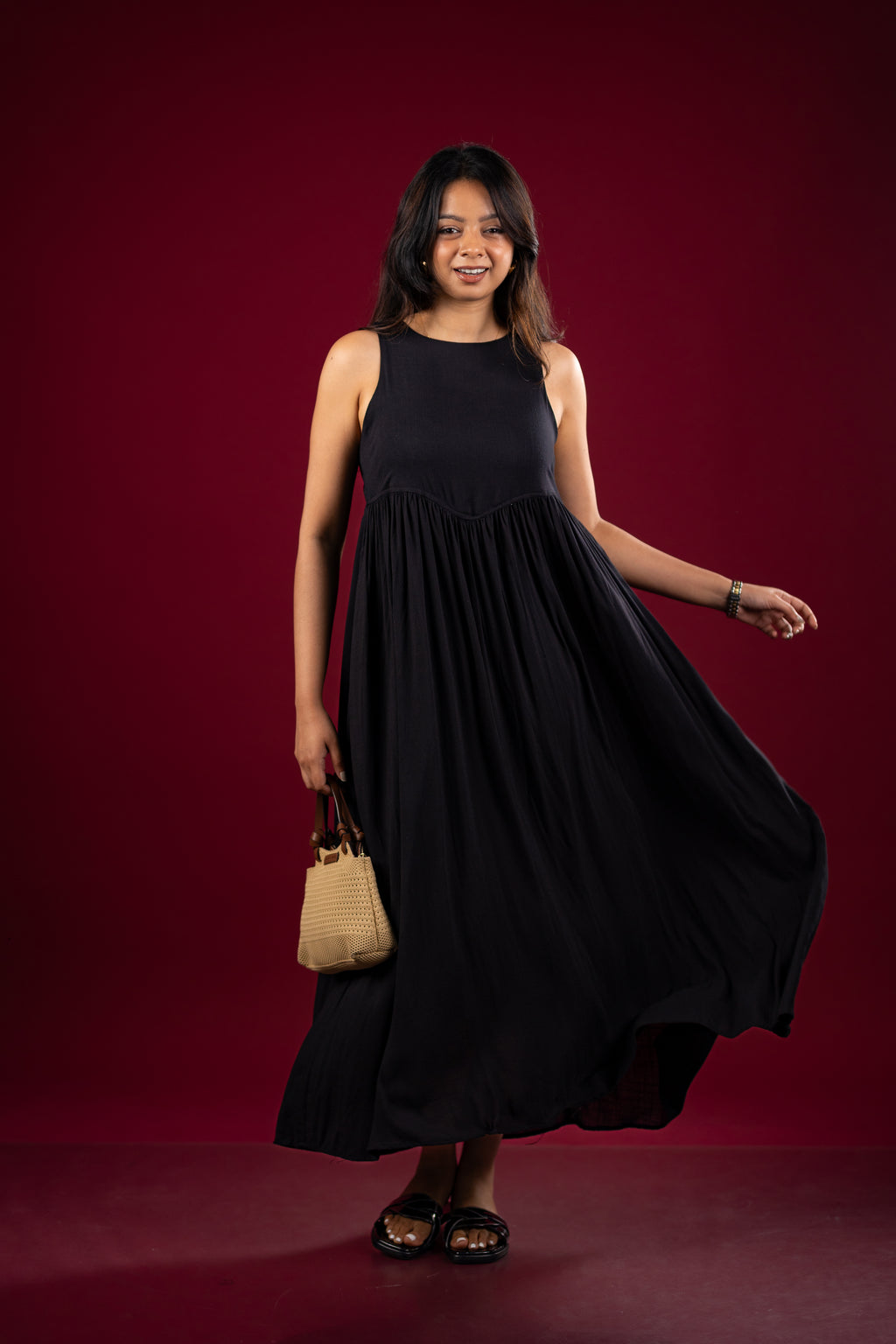 The Essential Pleated Maxi with Pockets