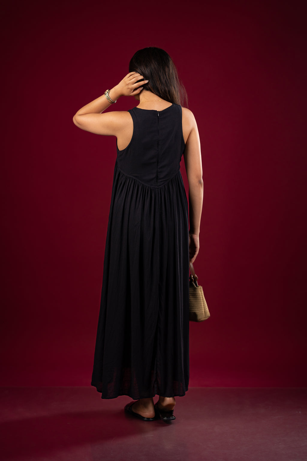 The Essential Pleated Maxi with Pockets