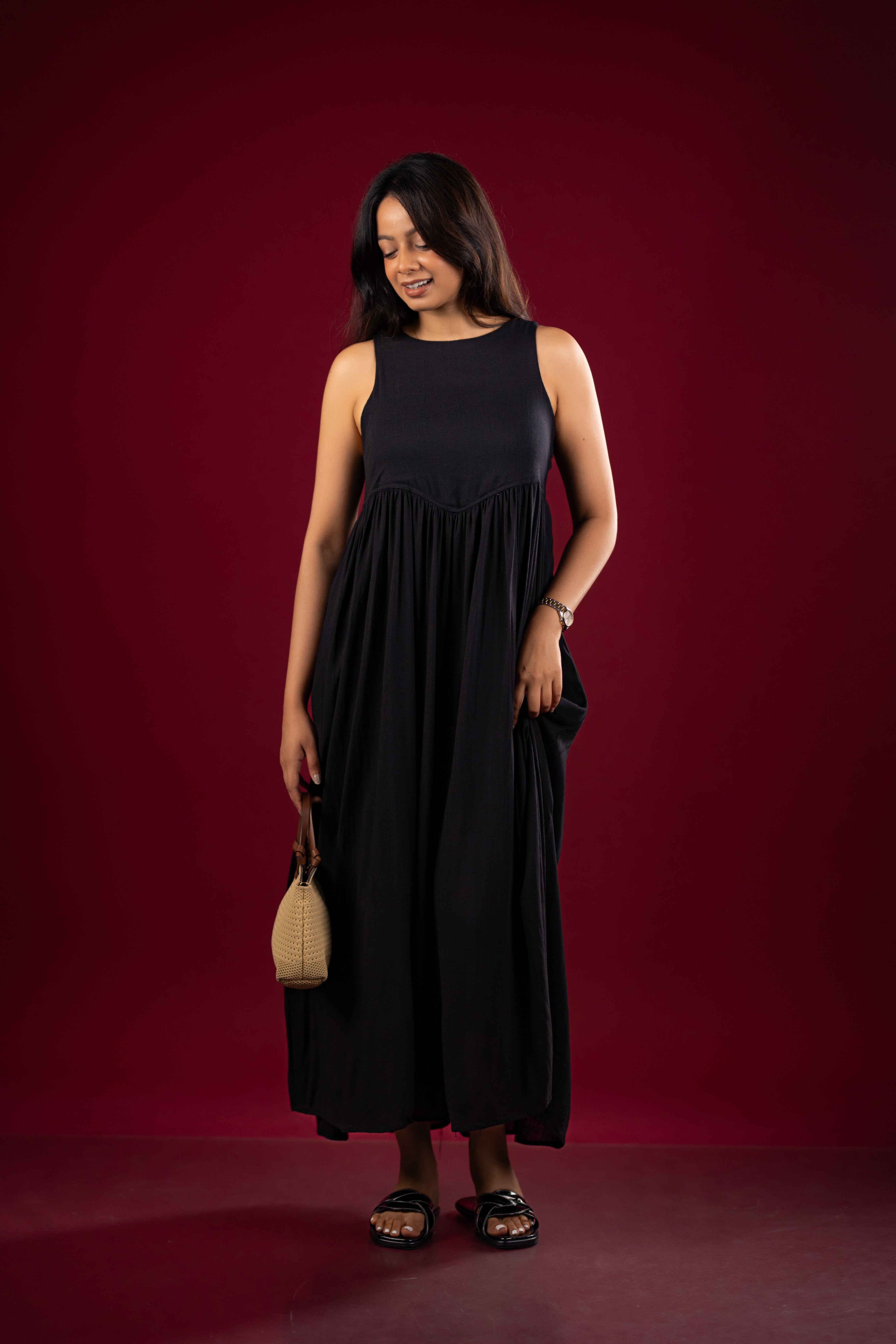 The Essential Pleated Maxi with Pockets