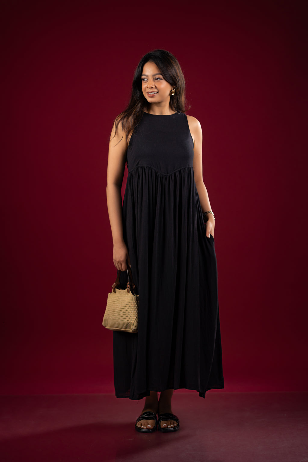 The Essential Pleated Maxi with Pockets