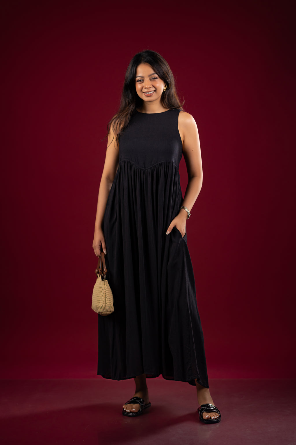 The Essential Pleated Maxi with Pockets