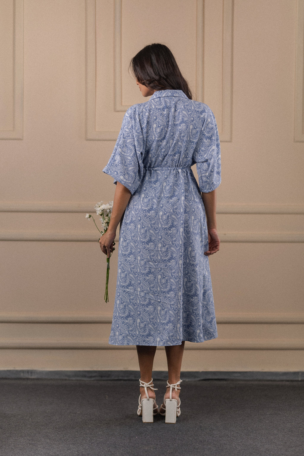 Printed Belted Tunic Dress